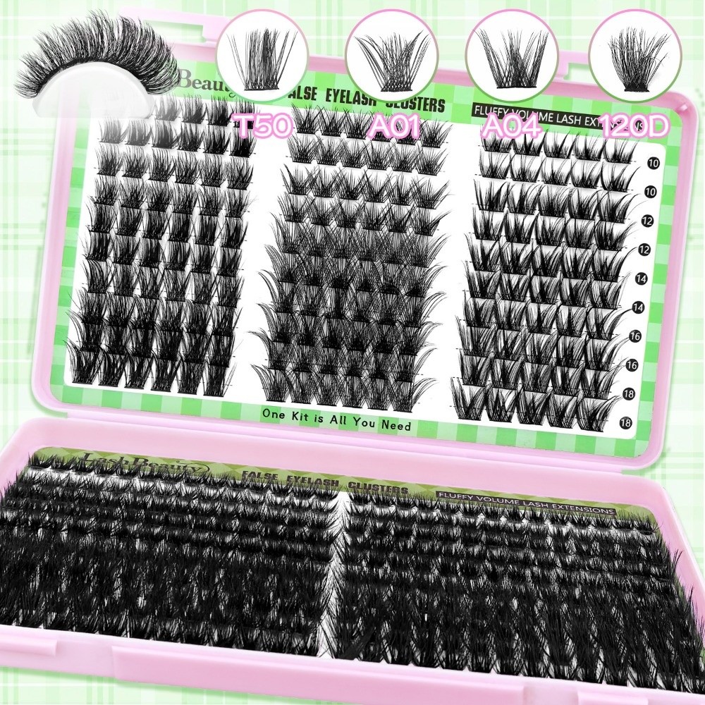 Eyelash Extension Look - Natuurlijke Look Kunstwimpers Pluizige Stijl Bond