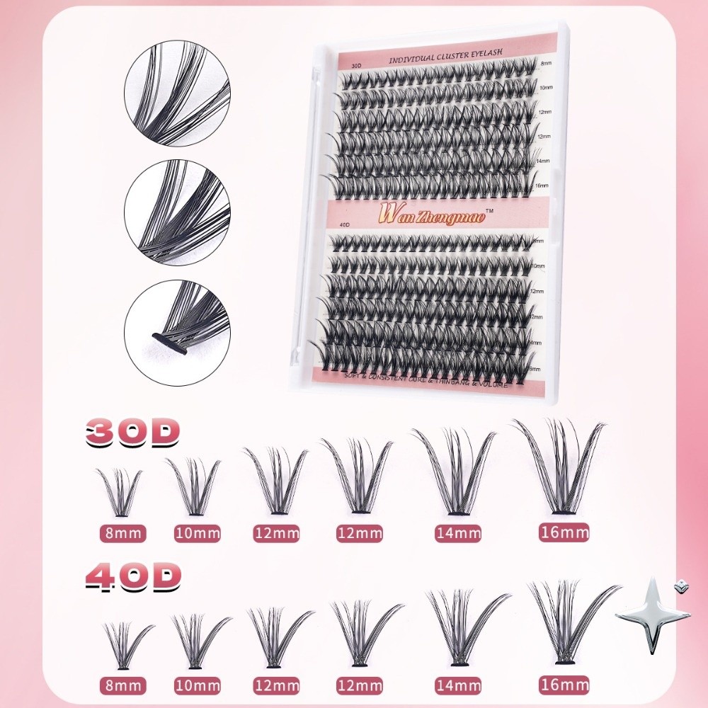 Eyelash Extension Look - 8-16mm Lange Kunstwimpers Bond & Seal
