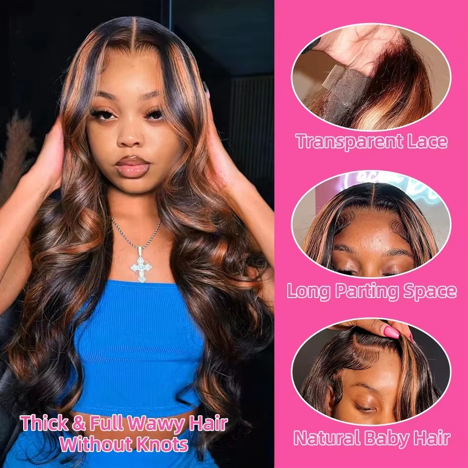 Highlights Ombre 13x4 Lace Fro - Eyelash Extension Natural Look recensie en prijs