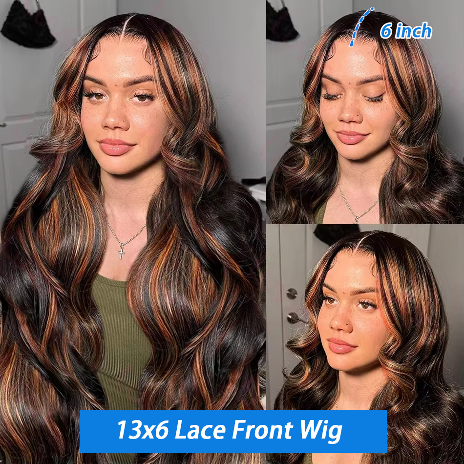 Highlights Ombre 13x4 Lace Fro - Eyelash Extension Natural Look recensie en prijs