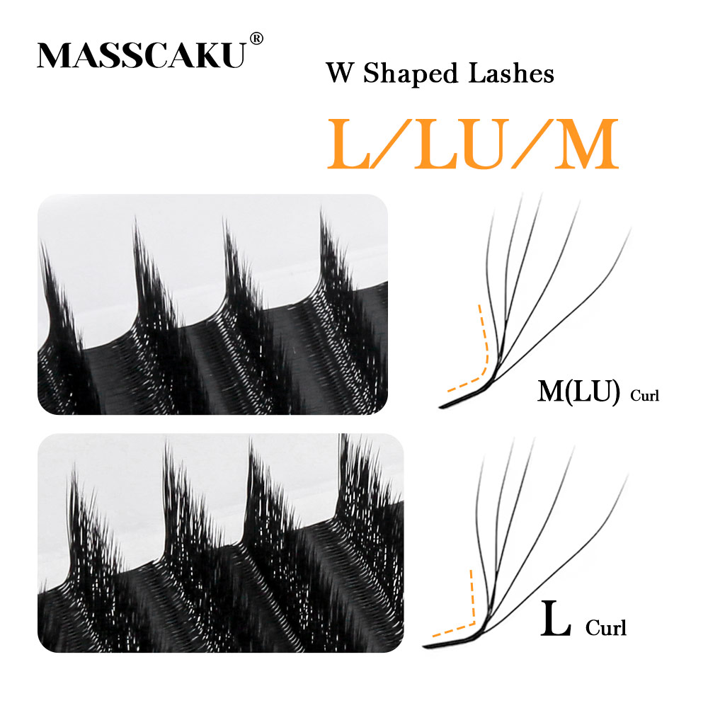 MASSCAKU L LU M Krul YY/W Vorm - Eyelash Extension Human Hair recensie en prijs