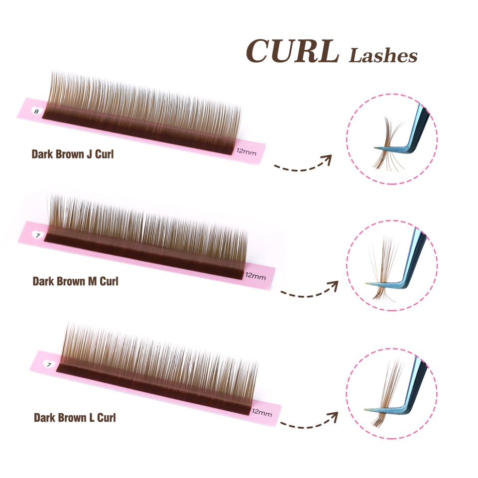 Lashprofessor J L M Curl Brown - Eyelash Extension Russian recensie en prijs