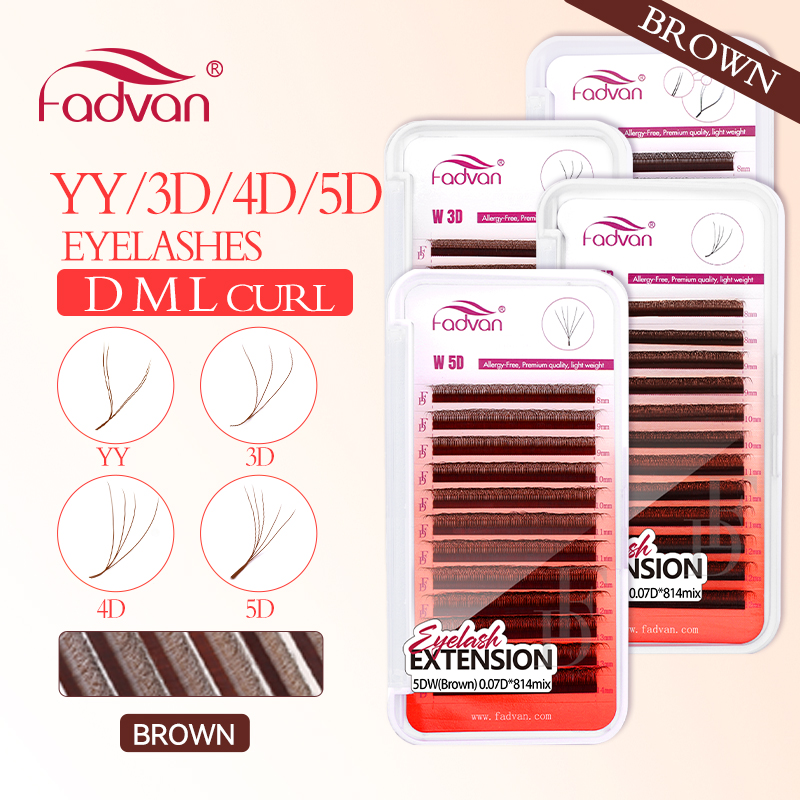 FADVAN Bruin 4D/3D/5D wimpers  - Eyelash Extension For Asian Eyes recensie en prijs