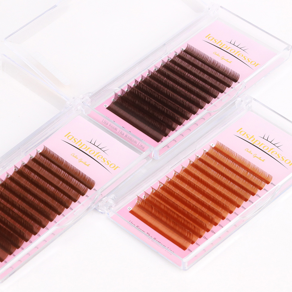 Donkerbruine wimperverlenging  - Eyelash Extension Russian recensie en prijs