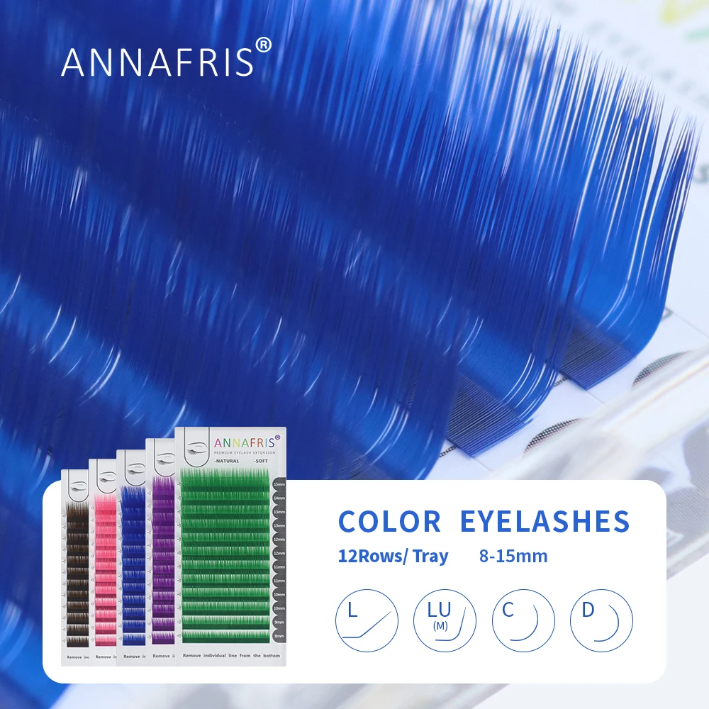 Annafris Individuele Gekleurde - Eyelash Extension Russian recensie en prijs