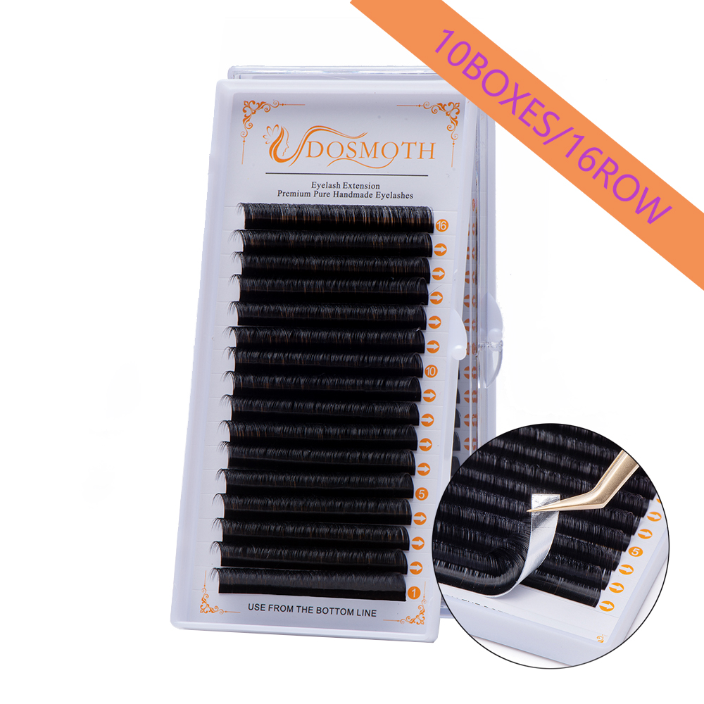 Dosmoth 10 Boxes 16 Rijen 7-16 - Eyelash Extension For Asian Eyes recensie en prijs