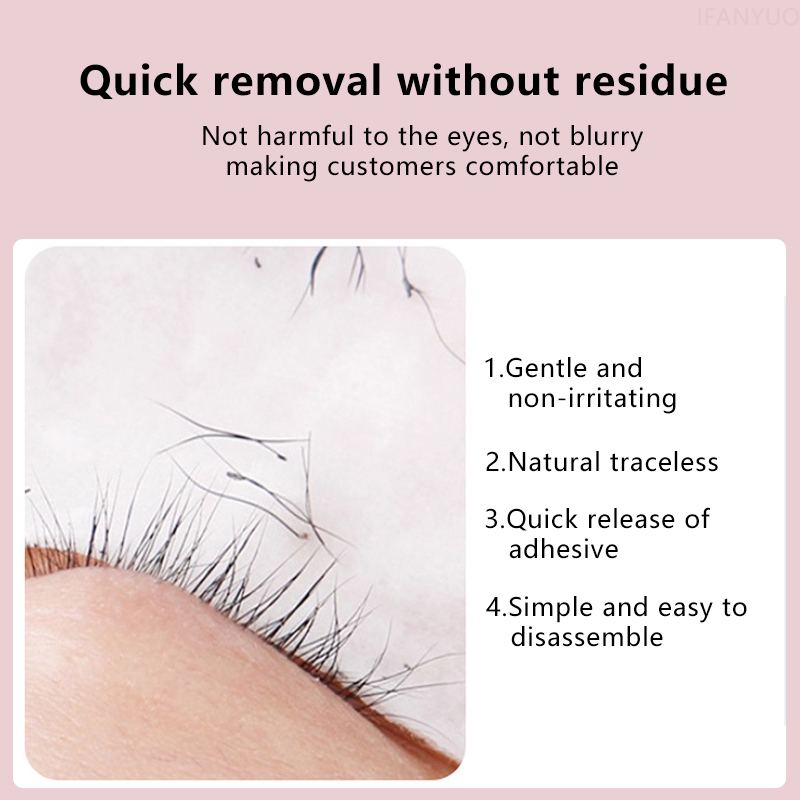 Vloeibare wimperlijmverwijdera - Eyelash Extension Eye Irritation recensie en prijs