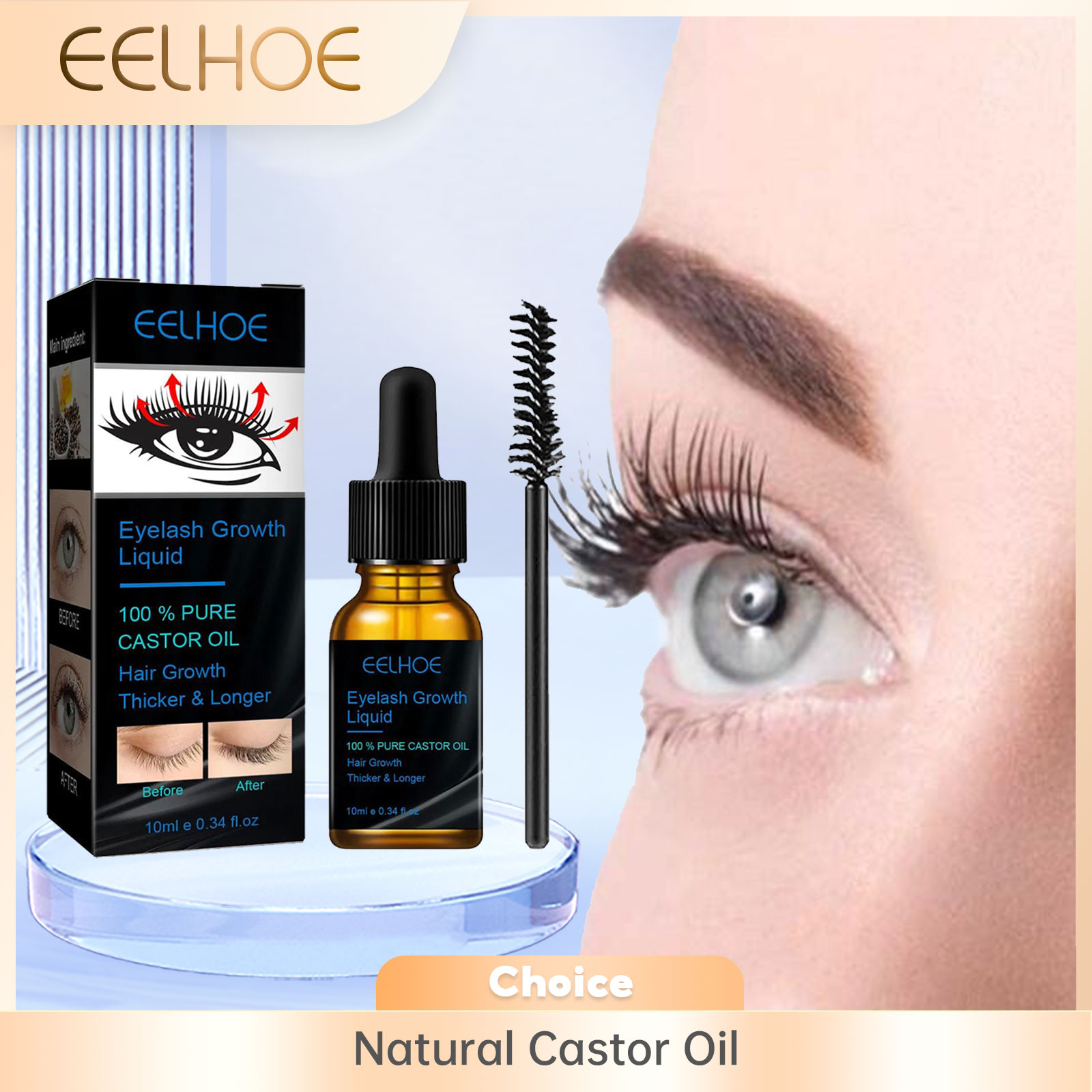 Castorolie Wimpergroei Serum v - Eyelash Extension Human Hair recensie en prijs